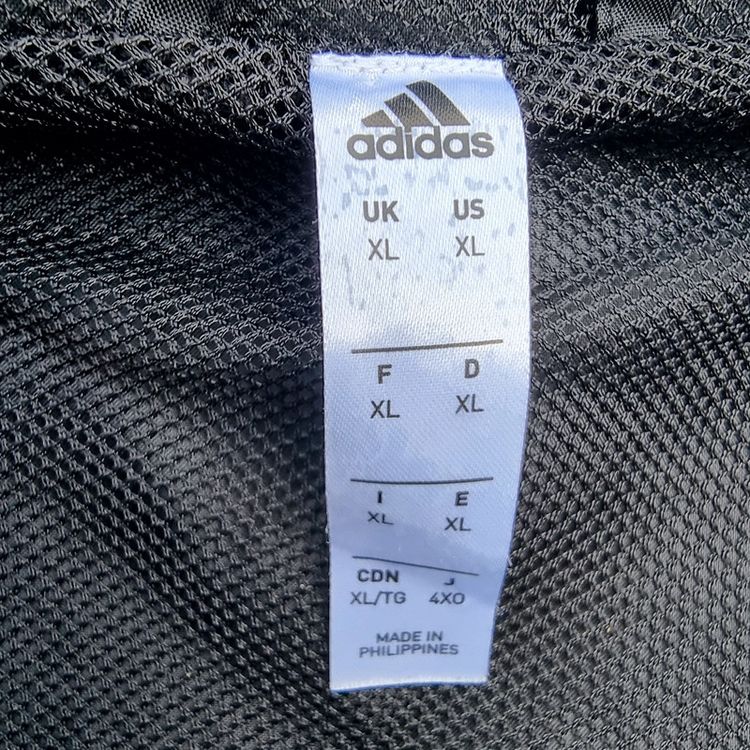 Adidas Men's Size XL Long Sleeve Black Hooded Windbreaker Jacket imagen 9